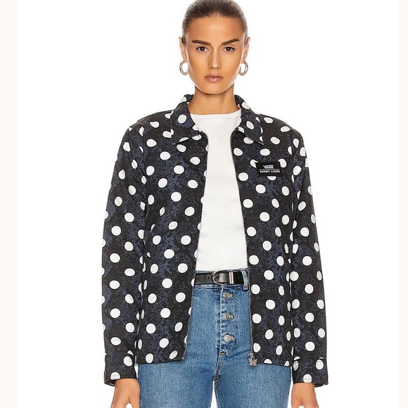 Vans Jackets & Blazers - VANS x Sandy Liang Trucker Jacket Blue Polka Dot